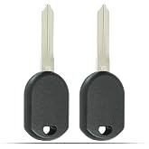 MechanMagic Key Replacement Fits for Ford F150 F250 Mustang Ranger Excursion Expedition Explorer Lincoln Mazda Mercury 2000-2017 Uncut Transponder Ignition Car Key H84 H92 4D-63 40 80 Bit (Set of 2)