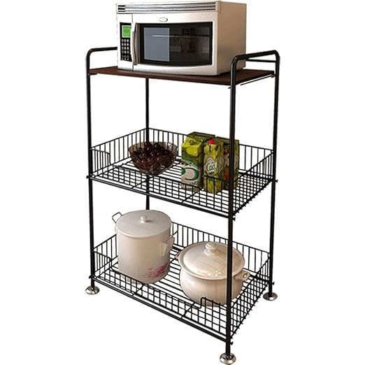 WYQ Soporte for microondas, Estante de Cocina de 3 Niveles ...