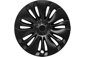 Klutchtech 2020-2024 Model Y Hubcaps - 19 Inch Gemini Wheel Covers OEM Wheel Caps 19'' Überturbine Wheel Hub Caps Replacement Compatible with Tesla Model Y Accessories (Matte Black - 1 Pack)