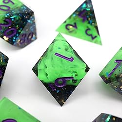 XTechnor DND Dice Set 7PCS Handmade Sharp Edge