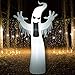 SUPERJARE 8 Ft Halloween Inflatable Ghost, Blown up Decoration with LED Light, Indoor & Outdoor, Yard & Lawn Decor