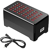 MaxLax USB Charger Station,30-Port 150W/30A Multiple USB Charging Station,Multi Ports USB Charger Charger for Smartphones，Tab