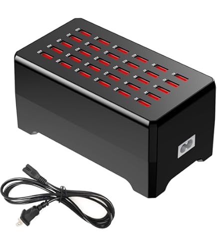 120W USB C Charging Station - 5 Port Fast Wall Charger With 3 USB C & 2 USB A Ports