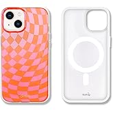 Sonix Case for iPhone 15, 14, 13 | Compatible with MagSafe | 10ft Drop Tested | Checkered | Checkmate Pink