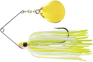 FISH LUCKE Luck E Strike Redman Spinner Bait by Jimmy Houston, 3/8 Ounce Colorado Spinnerbait