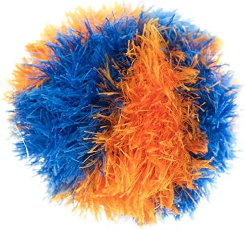 Oomaloo Handmade Ball Squeaky Dog Toy_Small_Orange
