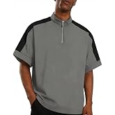 Mens Cage Jacket Resistant Windbreaker Lightweight Waterproof Pullover | Oversized Short Sleeve Polo Pullover with Pocket for Workout