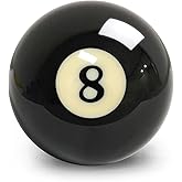 MoyanSuper Replacement 8 Ball &ndash; Regulation 2-1/4" Resin Billiard Ball, Precision Weighted, Single Black Pool Ball for American Tables