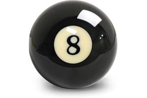 MoyanSuper Replacement 8 Ball – Regulation 2-1/4" Resin Billiard Ball, Precision Weighted, Single Black Pool Ball for American Tables