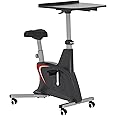 FLEXISPOT V9 3-IN-1 Exercise Bike, All-in-one Under Desk Bike with Pedal Exerciser, Indoor Cycling Bike with Adjustable Resistance/LCD Display/Seat/Desktop 350LBS Heavy Duty, Stationary Bike for Home