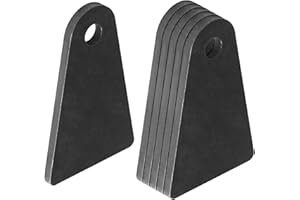 Fanmao 6 Pack 4-1/4" Height Universal Weld-On Tabs, Shock Mount Tabs, Heavy Duty 7/32" Steel, 1/2" Hole