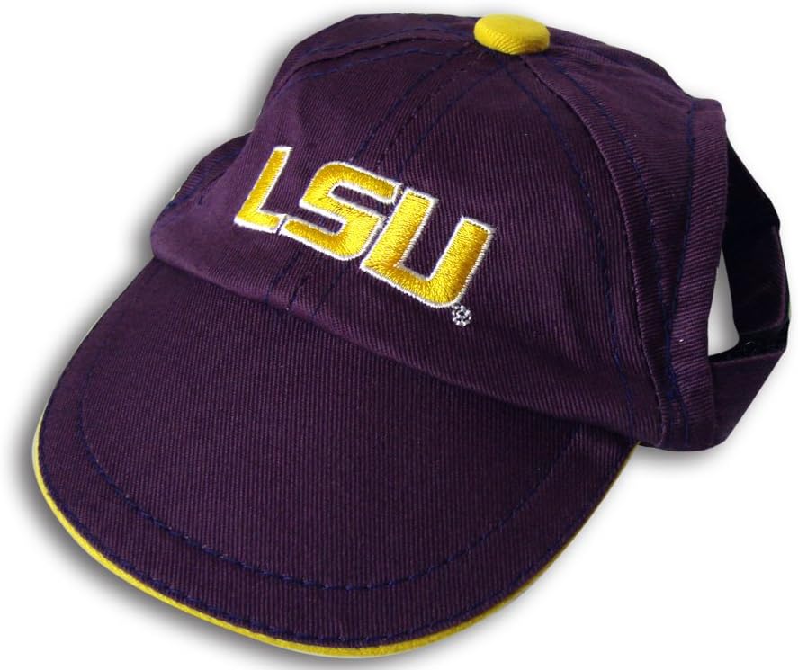 DOG CAP. - NCAA Licensed CAP. - COLLEGE Footbal/Basketball PREMIUM DOG CAP. - Durable & Adjustable COLLEGIATE CAP for DOGS & CATS. 3 Sizes available in 17 SCHOOL TEAMS