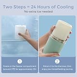 Momcozy 650ml Portable Breast Milk Cooler with 360° Cooling Green view 4