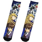Bioworld Gundam Socks Mobile Suit Gundam Wing Adult Men's Sublimated Crew Socks