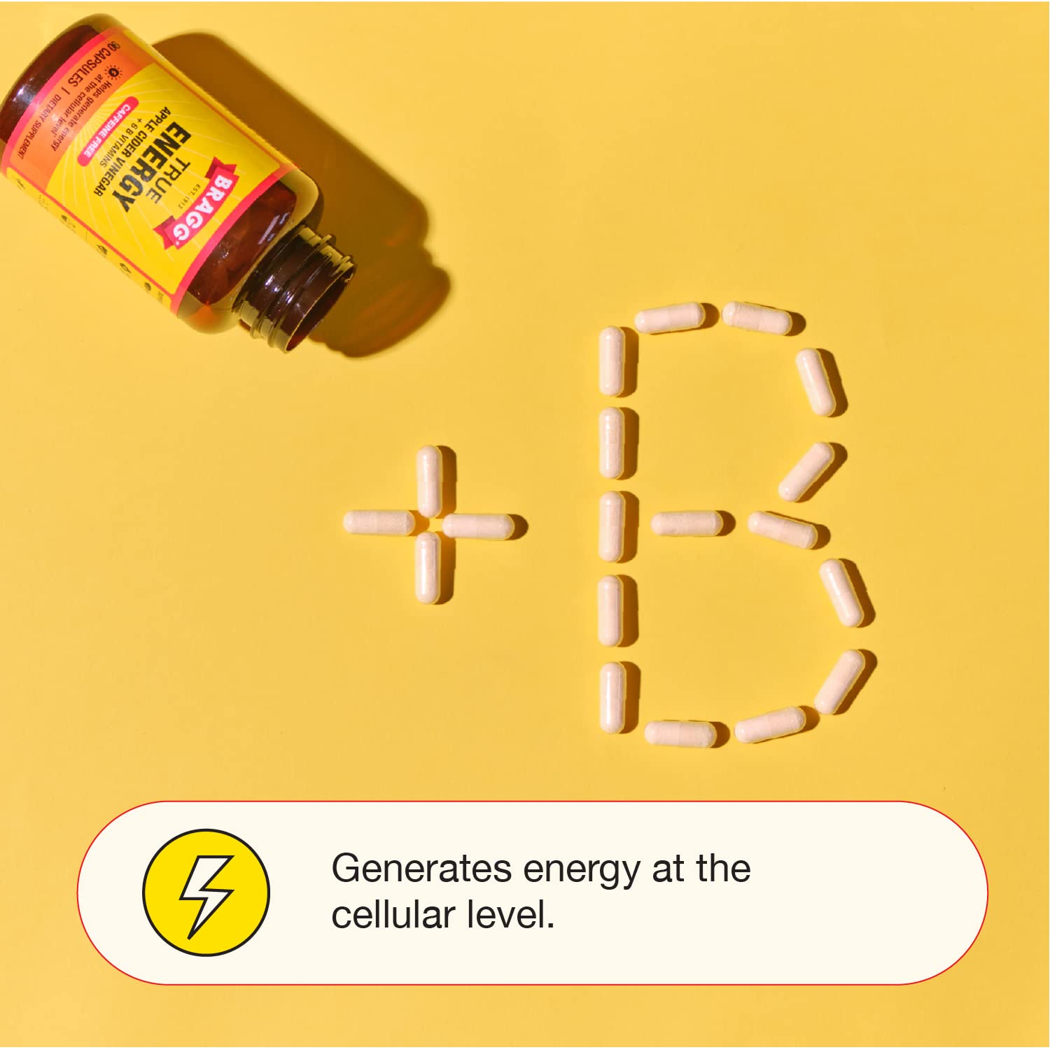 Bragg Apple Cider Vinegar True Energy Capsules 6 B Vitamins