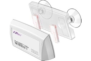Amoner U EZ Pass Holder for Windshield for Most States Major, Ezpass Holder for Windshield Easy to Install and Remove Ipass Sticker Mount Toll Transponder for Car