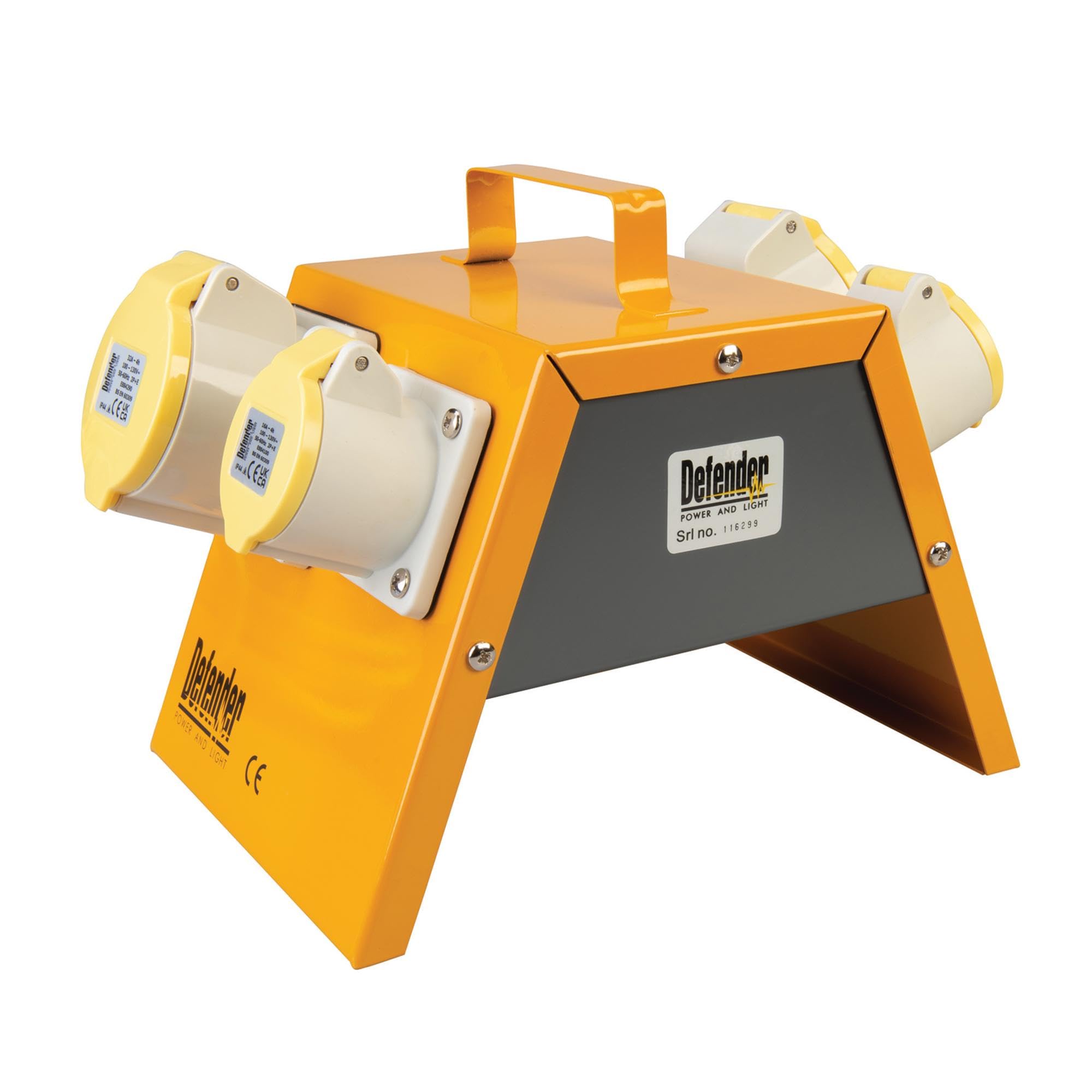 Defender Splitter Box 4 x 16A 110V (E13104)