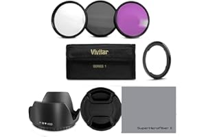 OPTURA HD Essential Accessory Kit for Canon PowerShot SX530 HS, SX520 HS, SX60 HS, SX50 HS, SX40 - Includes: Filter Adapter Ring + HD Photo Filter Kit (UV-CPL-FLD) + Bayonet Lens Hood + Lens Cap