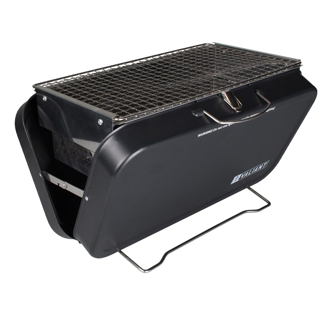 Valiant Portable Folding Picnic and Camping BBQ - Black