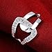 NYKKOLA Jewelry Crystal Paved Unique Design 925 Silver Ring(O)