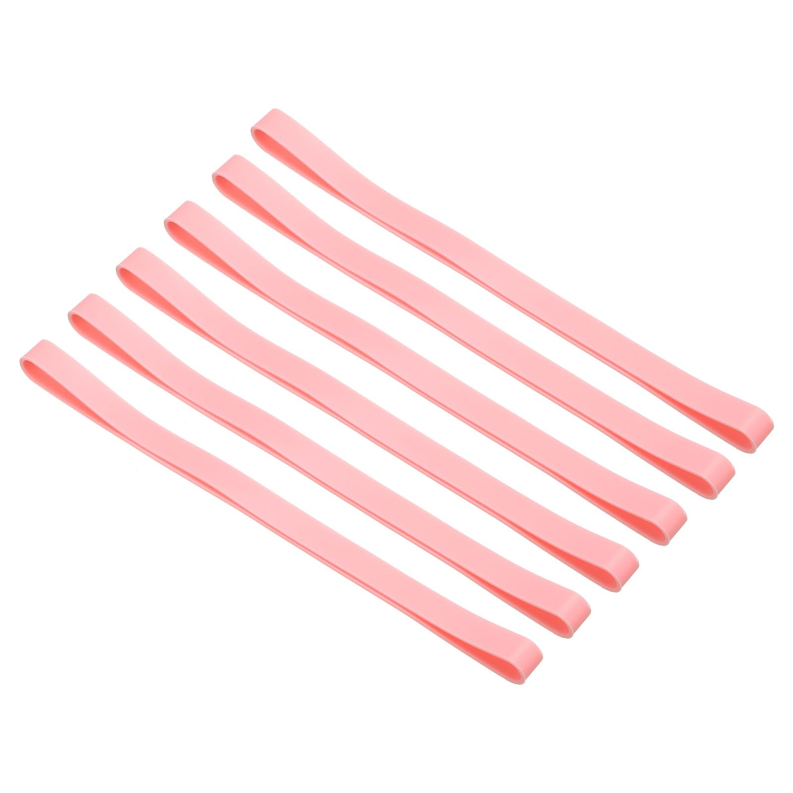 PATIKIL Towel Bands, 6 Pack Elastic Towel Clips Cruise Essentials Windproof Elastic Silicone Beach Towel Straps for Beach Pool Cruise Chairs, Pink