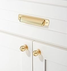 khtumeware 10 Pack 3" Drawer Pulls Brushed Brass