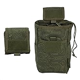 GRITR Molle Dump Pouch, Tactical Duty Utility Belt Pouch, Roll Up Foldable Dump Bag for Shooting, Hunting, Camping