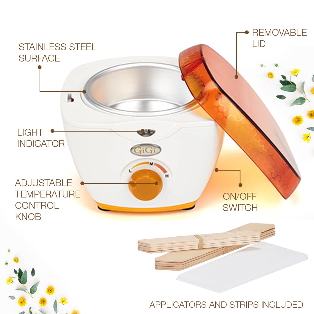 GIGI Hair Removal Wax Warmer, Mini Honee, Warmer for 5 oz. Wax Can