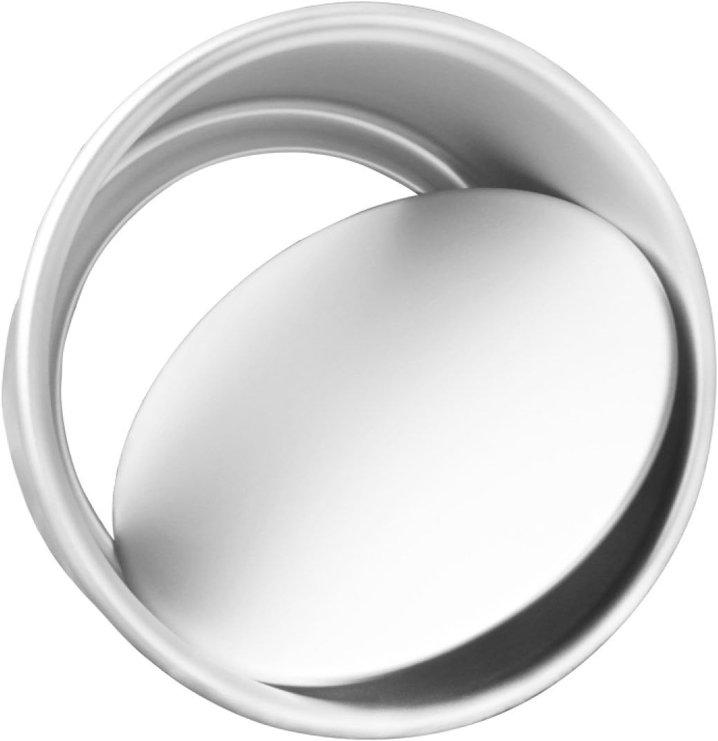 GERMER 8 Inch Round with Loose Base Anodised Aluminium Cake Tin Mold Cake Baking Decorator