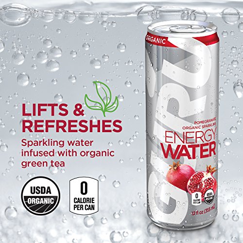 GURU Organic Energy Sparkling Water Green Tea Stevia Ounce Pack of