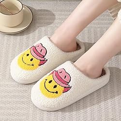 KEYUSHOP Happy Face Slippers for Kids Smile Face
