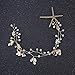 1Pcs Gorgeous Handmade Starfish Hairband Women Mermaid Headband Gold Crystal Beads Pearl Hair Jewelry Crown Bridal Wedding Hair Accessories