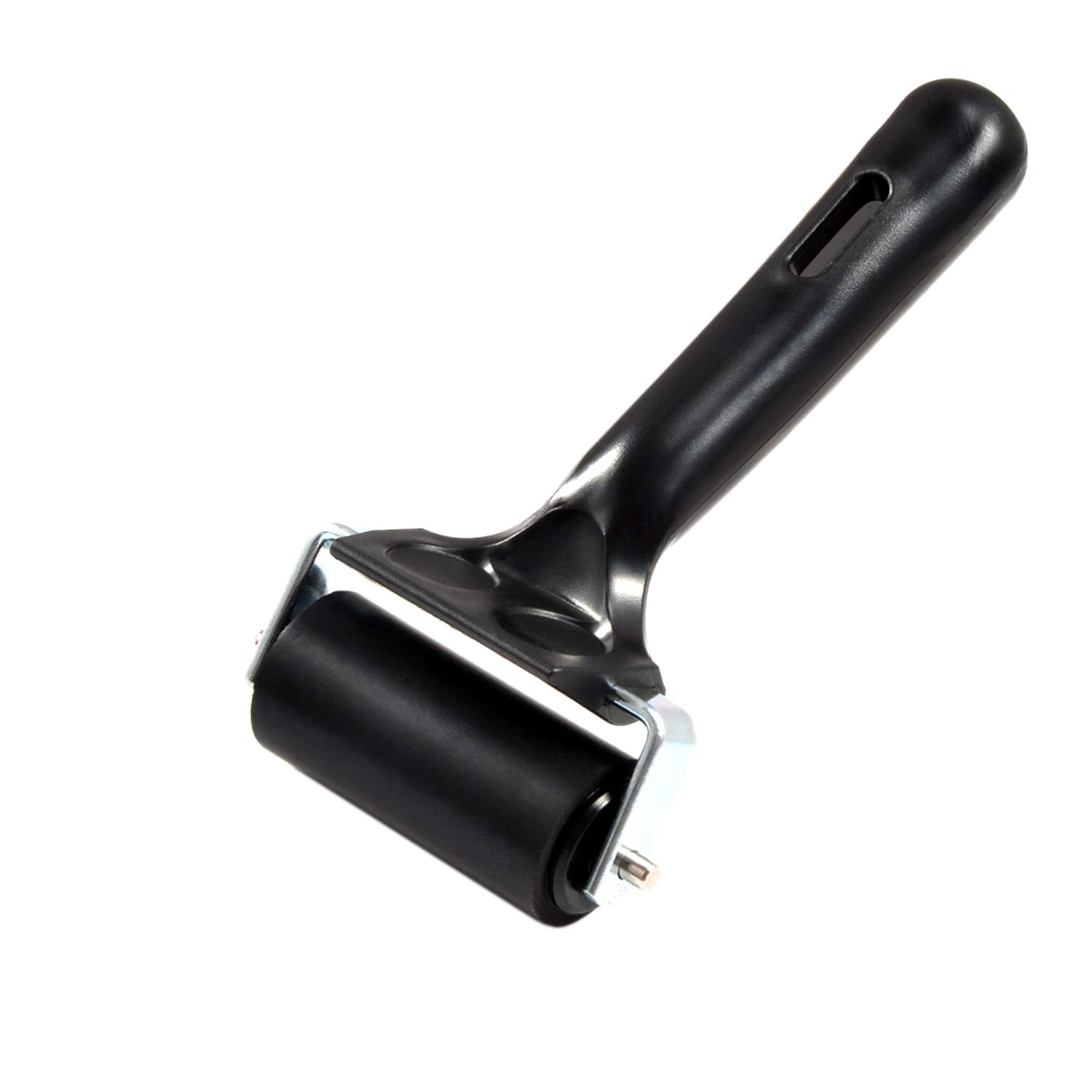 Berolle 1 Pack Rubber Brayer Roller Glue Roller Soft Ink Applicator for Printmaking Wallpaper Ink Paint Block Stamping (2.4 Inch)