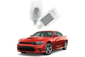 JEBEST 2 Pcs Never Fade Door Lights Logo, Updated Ghost Shadow Welcome Puddle Projection Light Compatible with Dodge Avenger Magnum Charger 2006~Present Accessories