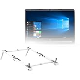 BoxWave Stand and Mount Compatible with HP Notebook (14-dq1045cl) - Pocket Aluminum Stand 3-in-1, Portable Multi Angle Viewing Riser - Metallic Silver