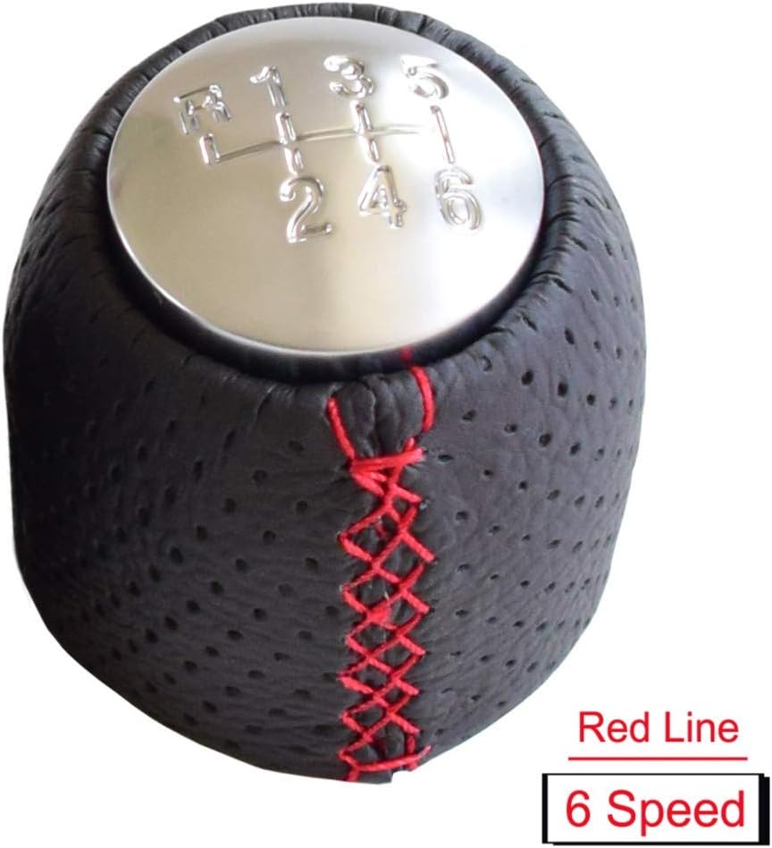 TPHJRM 5/6 Speed Car Handle Manual Black Gear Shift knob Stick Head Ball,for ALFA Romeo 159 Brera Spider (05-11)