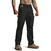 IGOLUMON Men&lsquo;s Tactical Cargo Pants with 13 Pockets, Stretch Work Pants with Elastic Waistband for Construction &amp; Hiking