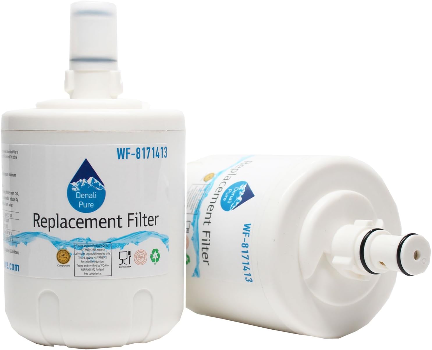 2-Pack Replacement for KTRC22ELWH01 Refrigerator Water Filter - Compatible with KitchenAid 8171413, 8171414 Fridge Water Filter Cartridge