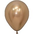 Sempertex Reflex Gold Latex Balloons 5” (5” Reflex Gold, 50, Count)