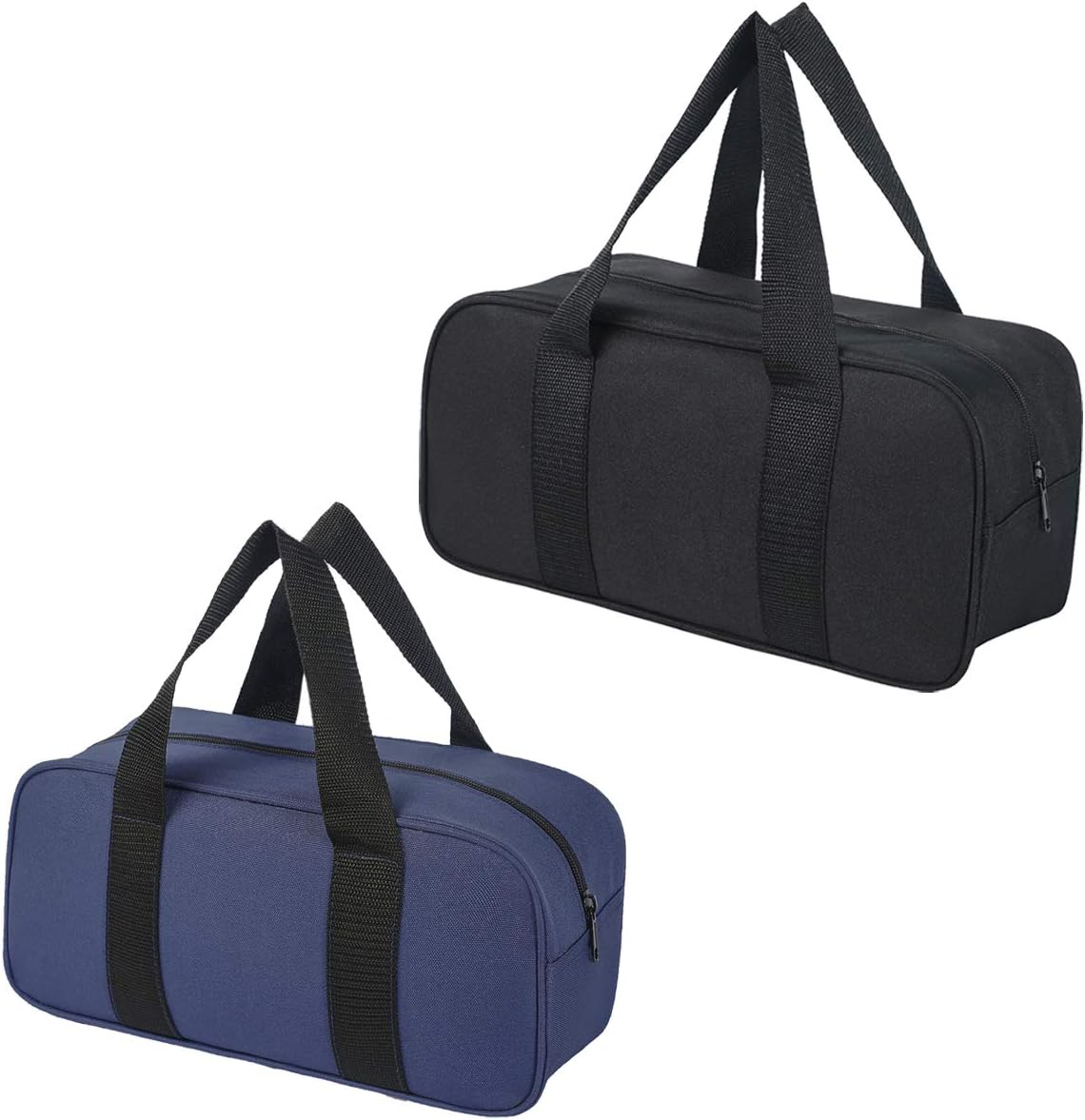 CACTIYE 2 PCS Tool Bag Organiser Muti-Purpose Wide Open Mouth Storage Bag for Home DIY & tools Storage, Black,blue