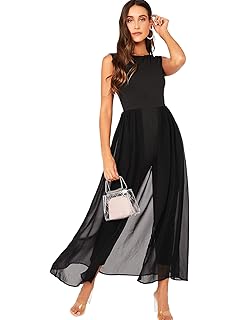 formal jumpsuit with overlay