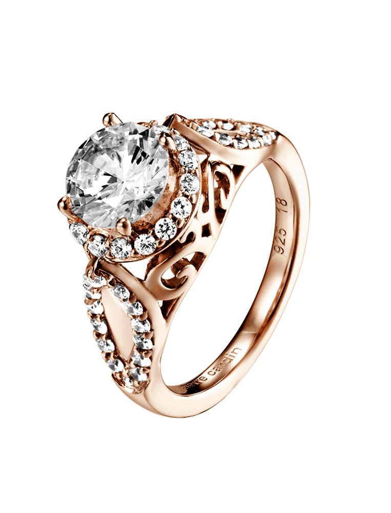 Pierre Cardin Women's Ring Saint Ambroise 925 Silver White Cubic Zirconia Brilliant Cut PCRG90426 °C170 Size 53 (16.9)