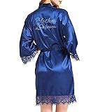SexyTown Womens Short Nightgown Satin Kimono