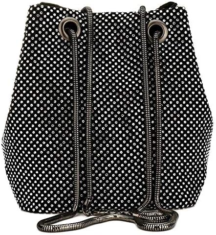 Women's Evening Bag Sparkly Rhinestone Purse Triangle Designer Chain Clutch Purse Bag Party Prom Wedding Purse
