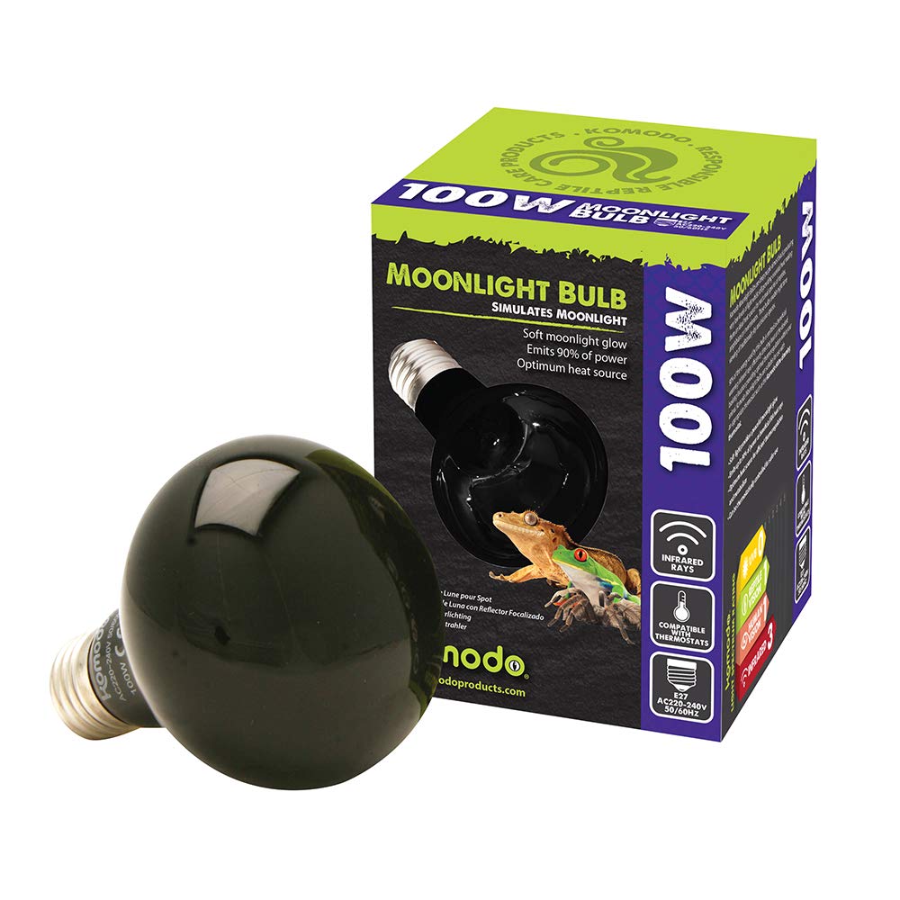 Komodo Nightglow Spot Lamp ES, 100 Watt, Black
