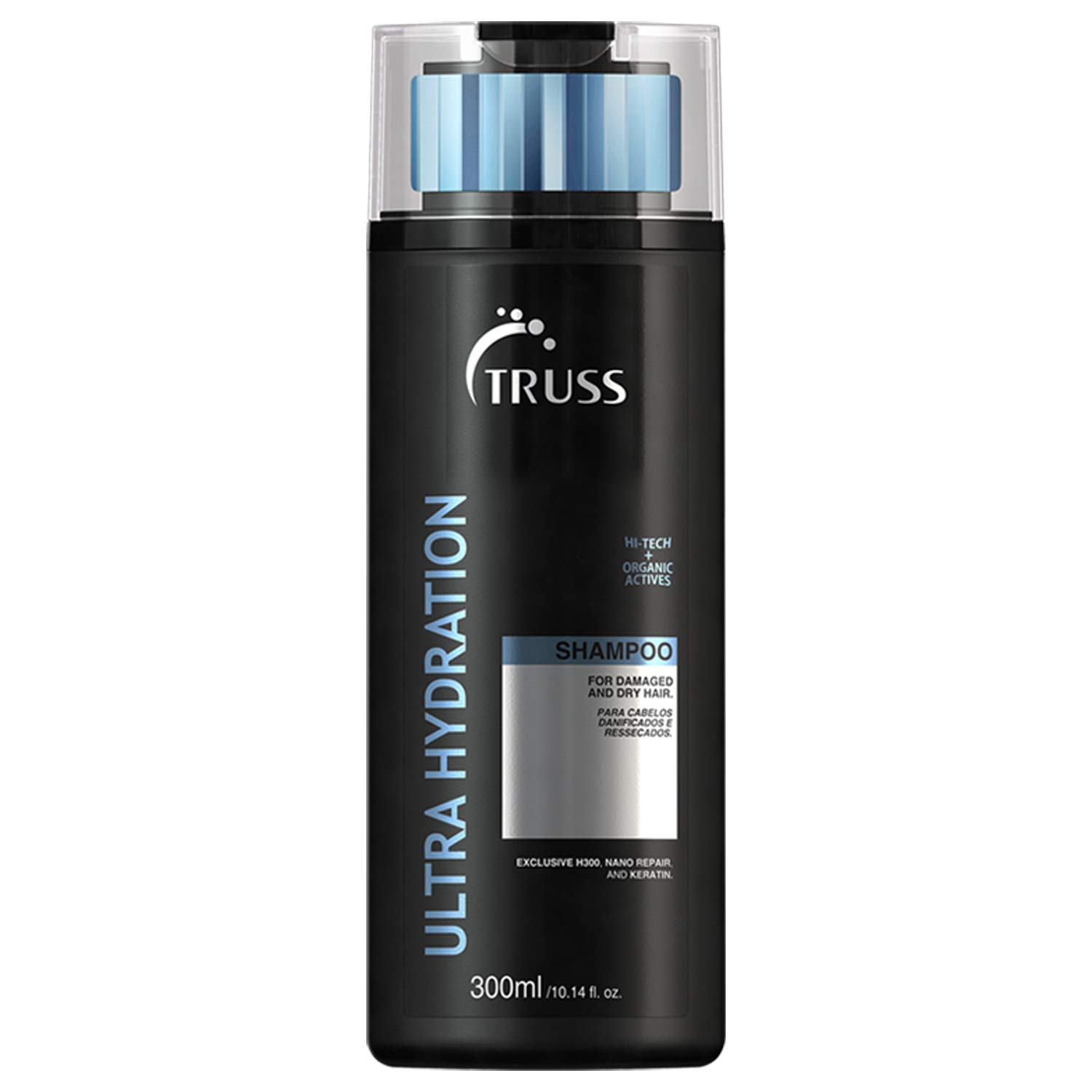 TRUSS Ultra Hydration Hair Shampoo for Women & Men - Hydrating Shampoo for Dry Hair - Restores Strength, Softness & Shine - Color-Safe Formula with Frizz Control & Humidity Protection (10.14 oz)