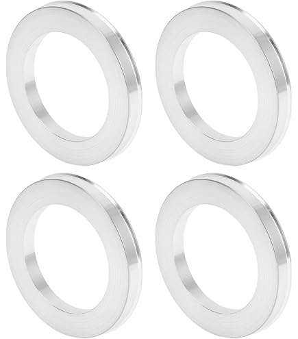 Bagues Centrage Roue Voiture TUCKBOLD - OD 76,1mm ID 65,1mm - Noir - Lot De 2 - Réduction Vibrations