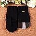 WARMEN Men's Wool Knitted Convertible Winter Fingerless Driving Gloves Mitten with Fold Back Pocket (One Size, Black (2016 New Version))