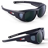 antools IR 5.0 Welding Glasses, Wrap-around Welding Goggles, Anti-scratch Welding Lens, UV Protection, Meet ANSI/ISEA, OSHA, Black