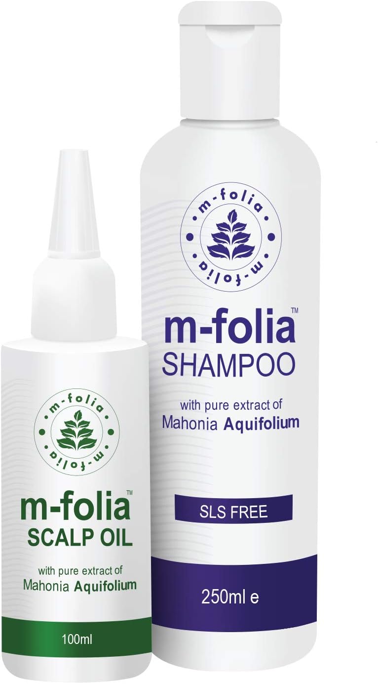 M-Folia Psoriasis Scalp Shampoo and Scalp Oil Hair Care Treatment Formulated to Treat the Psoriasis Scalp, Flaky Scalp